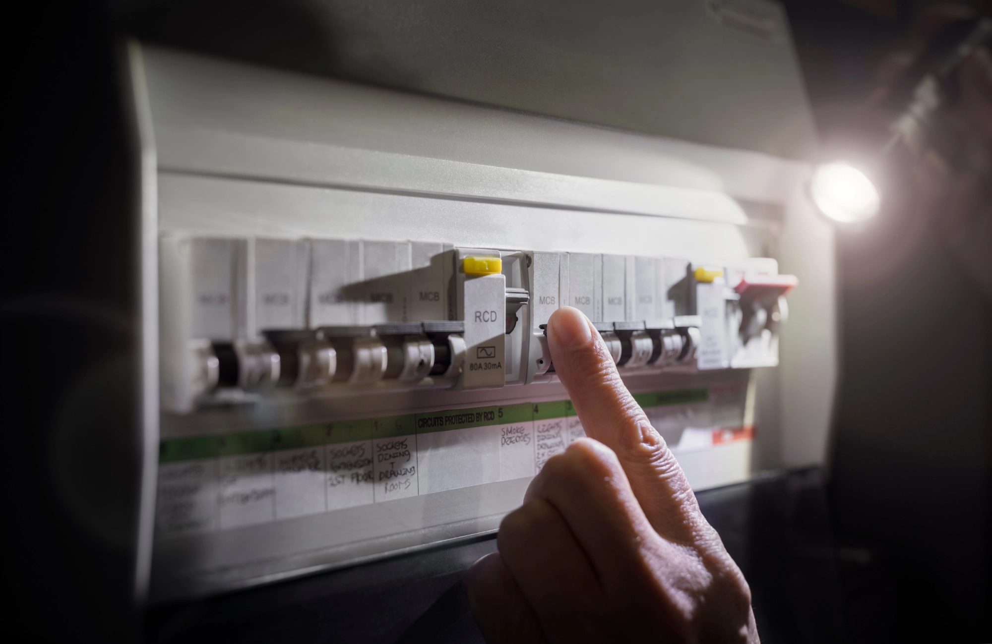 Fuse box with a circuit breaker that keeps tripping