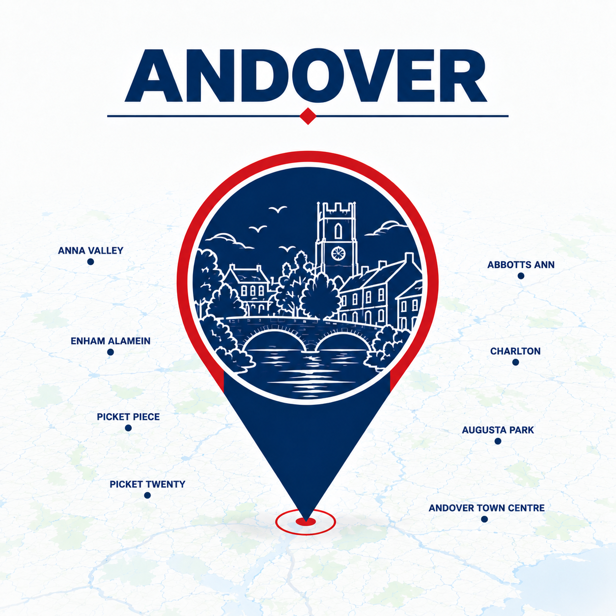 Emergency electrician coverage map for Andover and surrounding areas