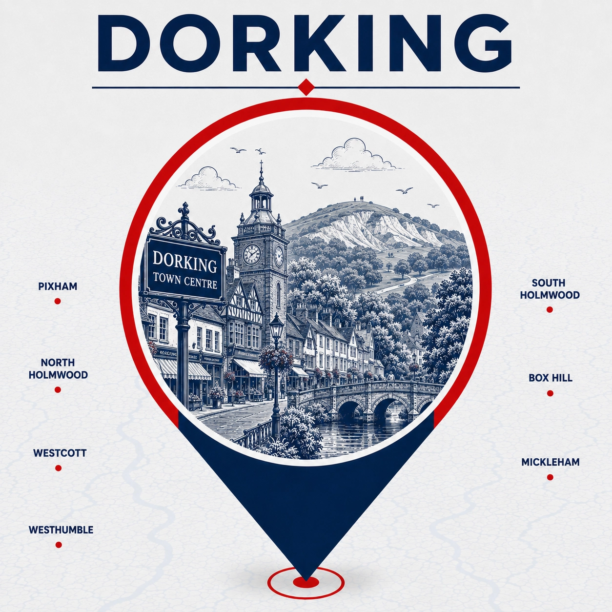 Emergency electrician coverage across Dorking and nearby areas